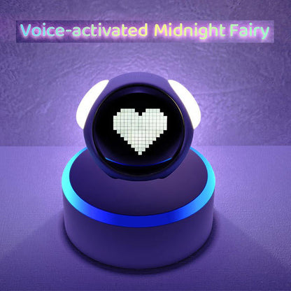 Sunrise-Wecker LED mit Sprachsteuerung Hunde-Emoji-Display Dimmbar Dual-Alarm USB