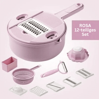 Multifunktionaler Gemüseschneider mit 12 Klingen