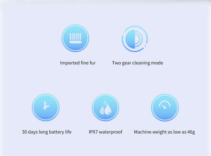 Elektrische Schallzahnbürste - Wasserdicht &amp; USB-Ladestation
