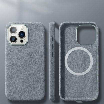 Italienische Alcantara Magnetische Hülle für Iphone