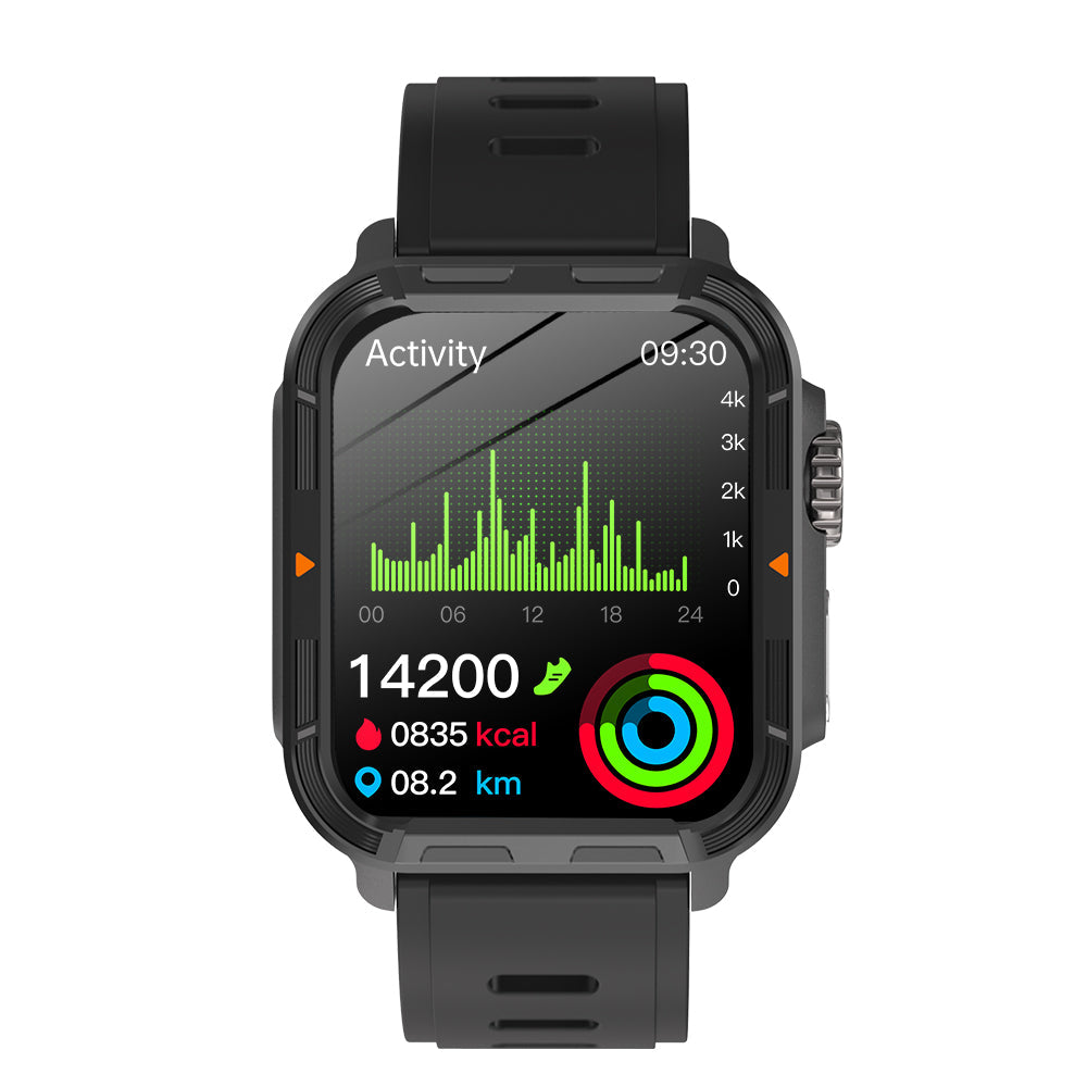 Zelara-Robuste Sport-Smartwatch Zelara VEE PRO zur Überwachung der Körperzusammensetzung/EKG/Blutzucker/Blutdruck/Herzfrequenz