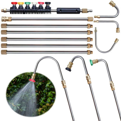 4000 PSI Teleskopische Hochdruckreinigerlanze Set für Dachrinnen- &amp; Dachdämmung &amp; Wandreinigung