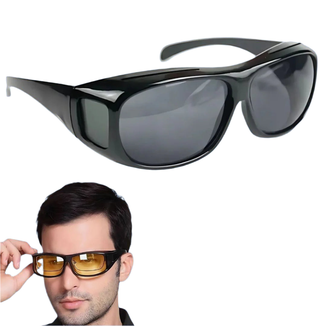 Nachtfahrklarheitsbrille - Anti-Blend UV-Schutzbrille zur Reduzierung der Augenbelastung &amp; Verbesserung der Sicht beim nächtlichen Fahren