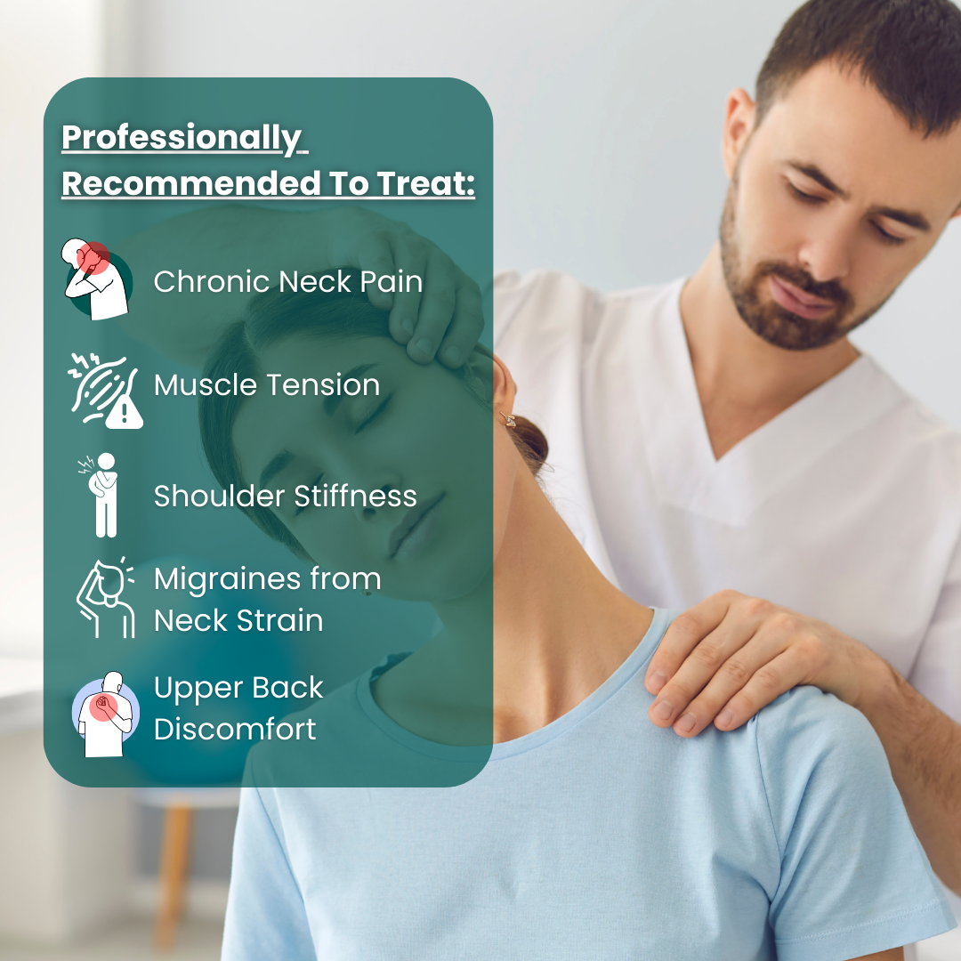 Nackenheizkissen &amp; Massager | Wärme für Nacken und Schultern zur Muskelentspannung | Einstellbare Optionen zur Stresslinderung | Zielgerichtete Nackenschmerzen und Entspannung