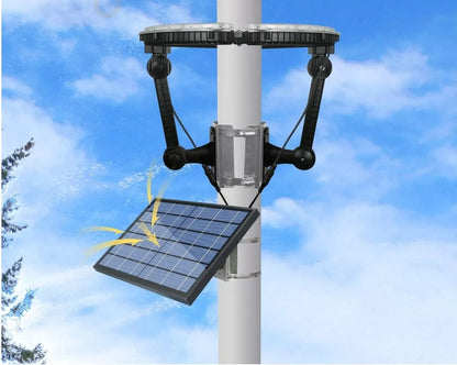 Flagpole Solarlicht 4640 Lumen 12000mAh Wiederaufladbare Batterie Flaggenmastlicht Solarbetrieben 32 Hellste LED Außen wasserdicht Passt für einen Durchmesser von 2-6 Zoll Flaggenmasten Arbeitet bis zu 16 Stunden Flaggenlichter