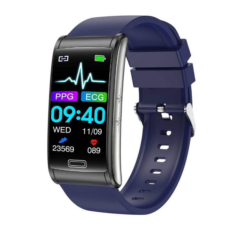 Zelara 1.47HD Großer Bildschirm EKG/EKG Blutzucker Wissenschaftlicher Schlaf HRV Smart Fitness Armband