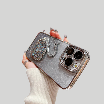 Gradient Diamond Schwan iPhone Glitzer Handyhülle