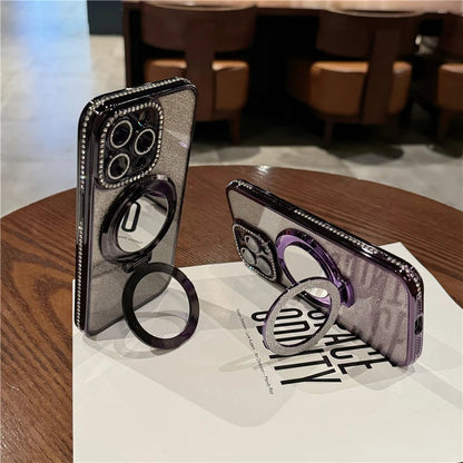Diamond Glitter iPhone Magsafe Clear Case