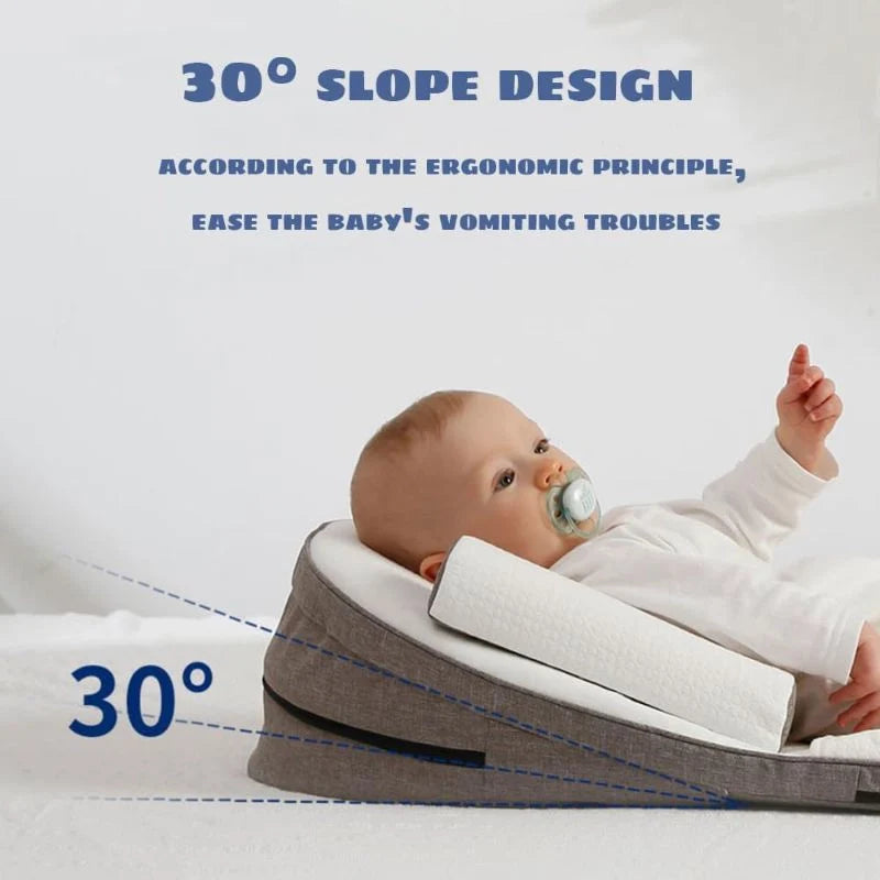 Baby Wedge Seitenschläferkissen Bett Reflux Anti-Roll Neugeborenenbett