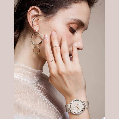 Zelara - Luxus Diamanten Zifferblatt Multifunktional Runde Smart Uhren