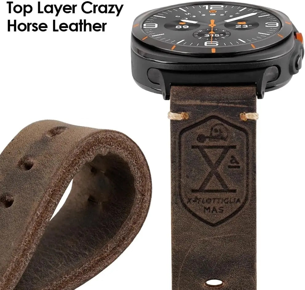 Vintage Lederarmband für Samsung Watch Ultra