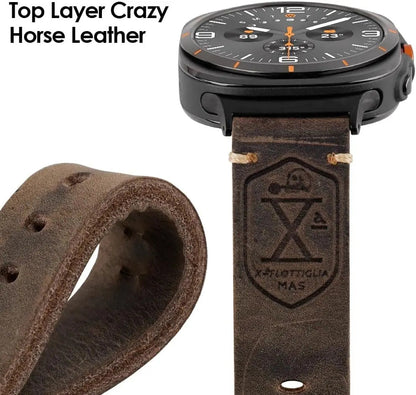 Vintage Lederarmband für Samsung Watch Ultra