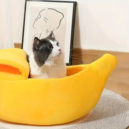 Zelara – das kuschelige bananenförmige Bett für Ihren pelzigen Freund!