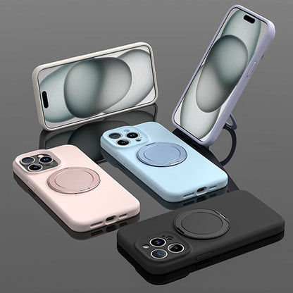 Dunkelviolett|Halterungshülle aus flüssigem Silikon für iPhone