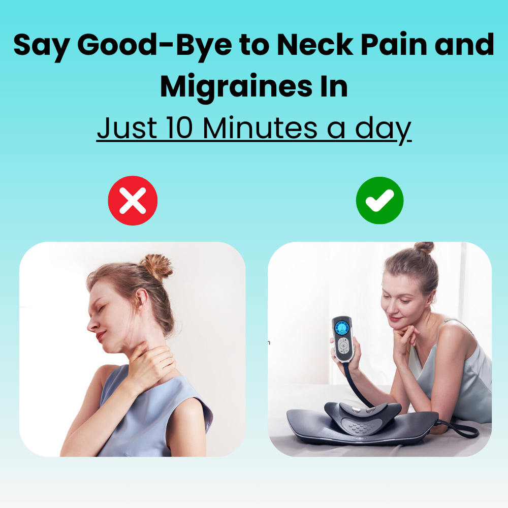 Multifunktionales Nacken- und Schultermassagegerät mit Traktion, Wärme- und Elektrotherapie – Schmerzlinderung für Zuhause