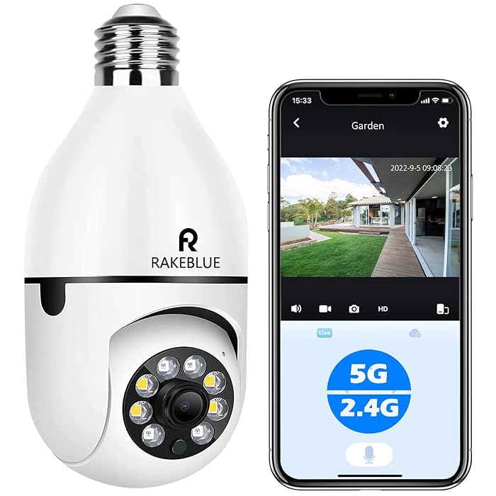 Drahtlose Wifi Lichtbirne Kamera Auflösung 1080 Pixel 200 Watt