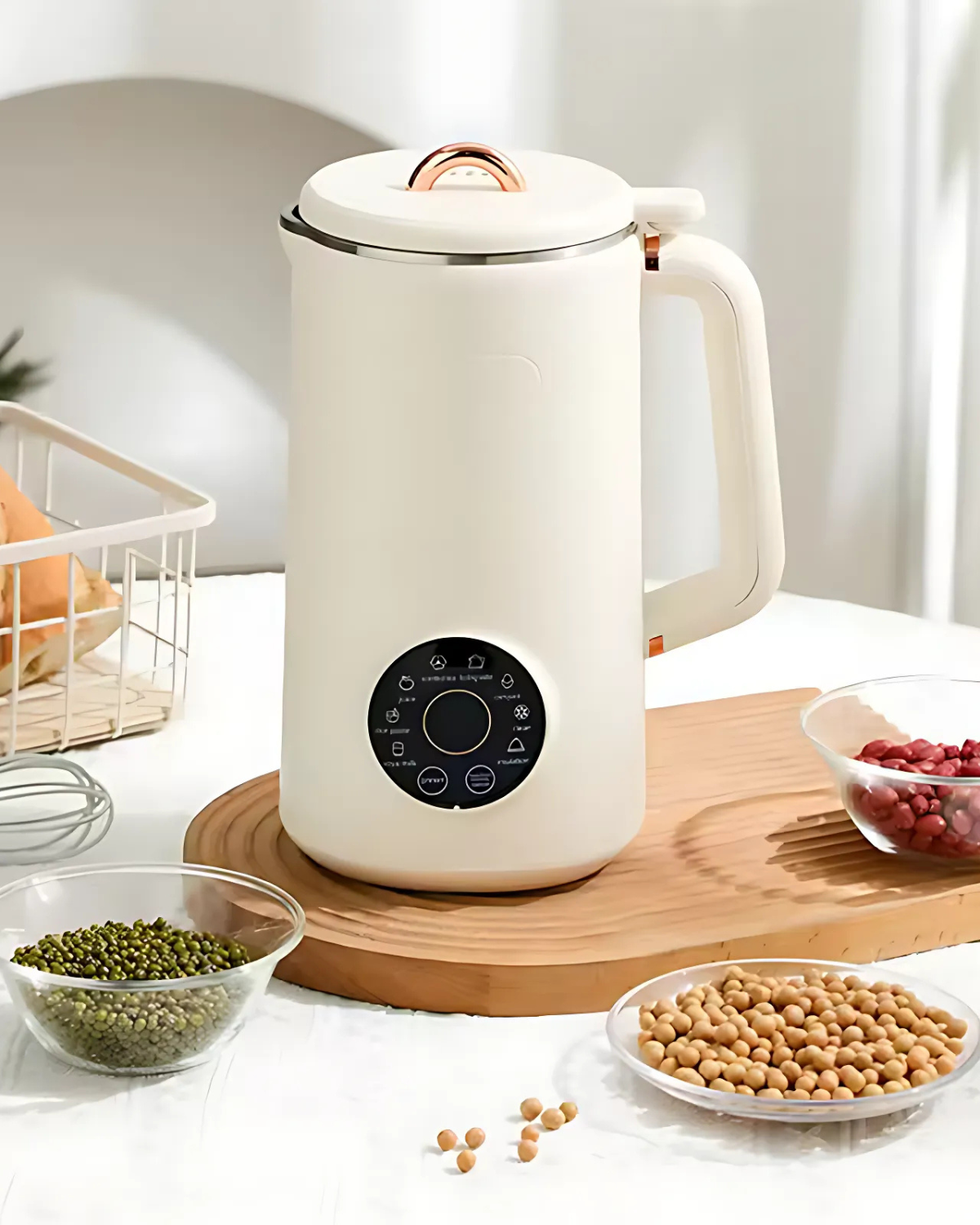 Nussmilchmaschine für Mandel-, Cashew- und Hafermilch - Einfach zu bedienen, BPA-frei und kompakt für die Hausküche