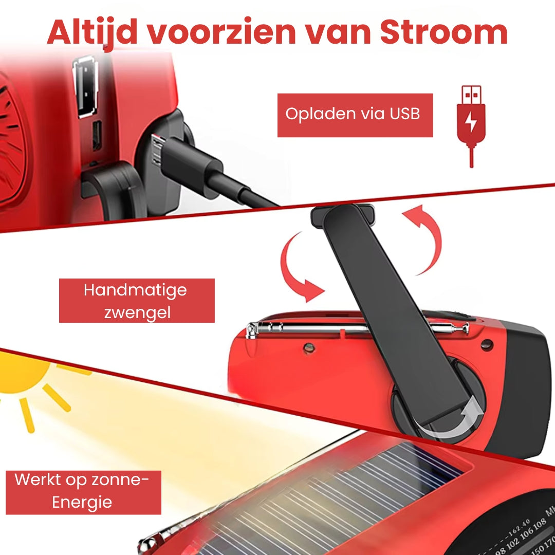 Ultimative Notfallradio mit Powerbank &amp; SOS-Funktion