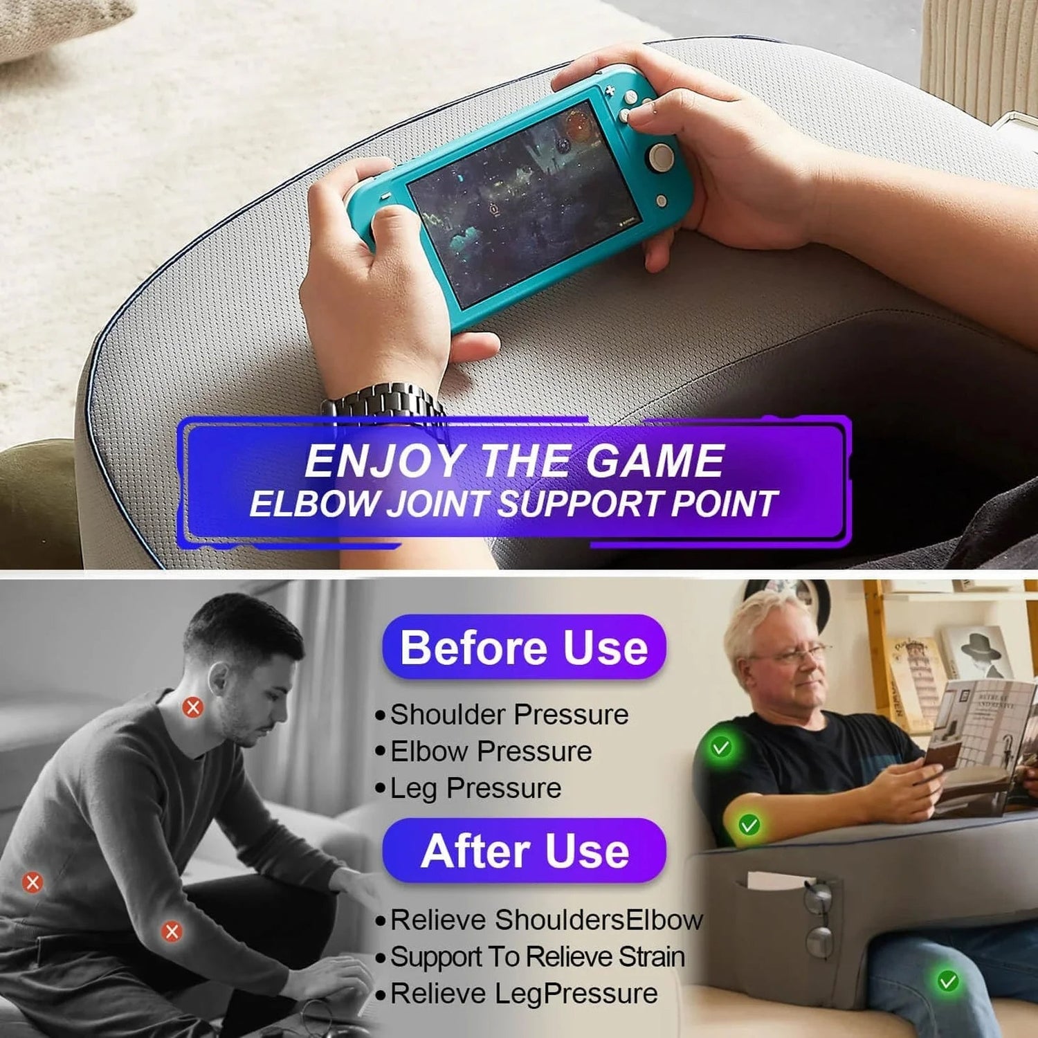 Lesekissen Laptop Schreibtisch für Bett