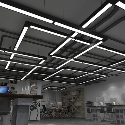 Moderne Rechteckige LED-Pendelleuchte