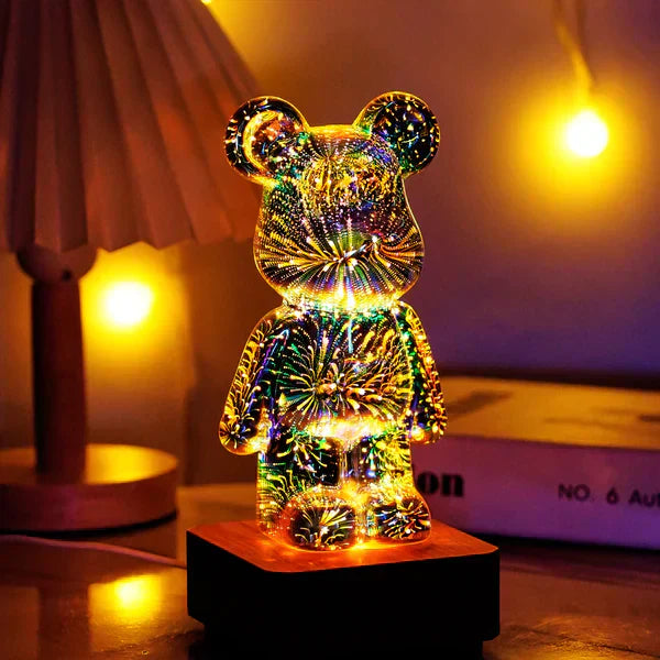 Bär™ | 3D Feuerwerksbär | LED-Dekoration mit Farbwechsel