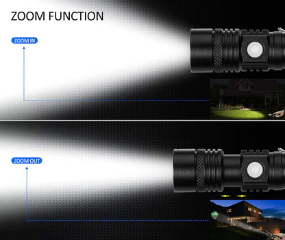 Super Helles 90000LM LED Taktisches Taschenlampe Zoombar Mit Wiederaufladbarem Akku