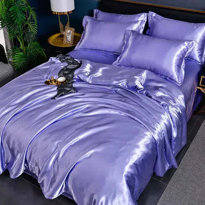 Satin Bettbezug Set - Luxuriös &amp; Weich