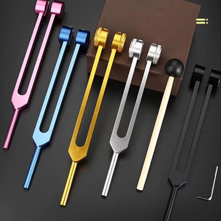 Stimmgabel Set für Klangtherapie &amp; Entspannung