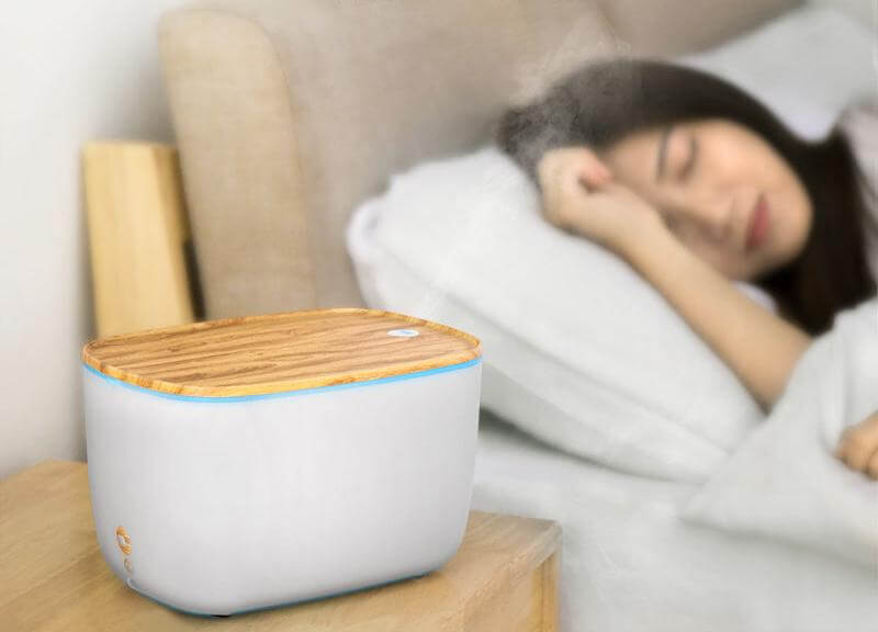 Ultraschall Luftbefeuchter mit Aromatherapie &amp; Nachtlicht