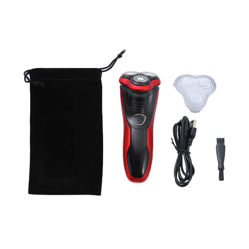 Herren Rasierer Rotary Waterproof Elektrischer Rasierer Pop-Up Trimmer Nass Trocken Kabellos