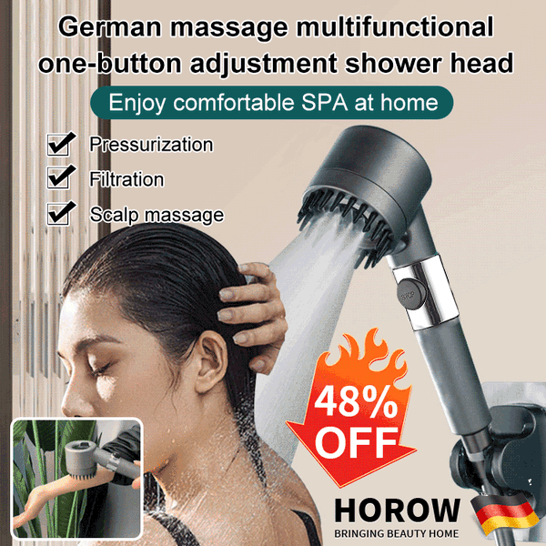 PowerFlow™ Hochdruck-Duschkopf | Mächtiger Duschkopf für maximalen Wasserdruck