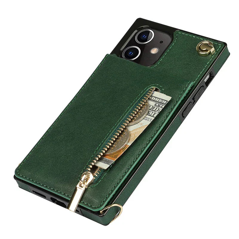 3in1 Handyhülle mit Kartenfach - Umhängetasche