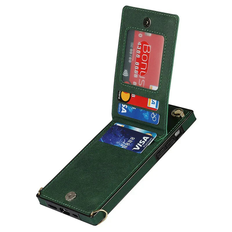 3in1 Handyhülle mit Kartenfach - Umhängetasche