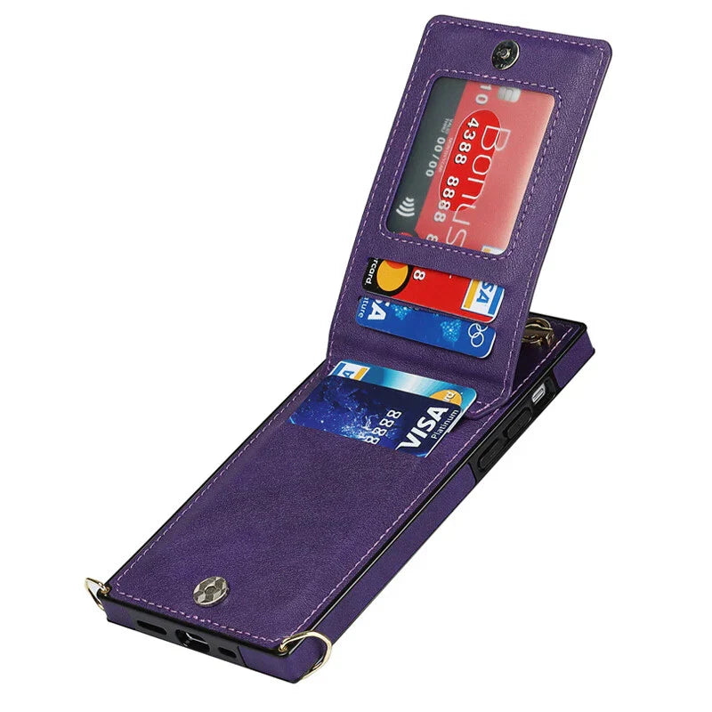 3in1 Handyhülle mit Kartenfach - Umhängetasche