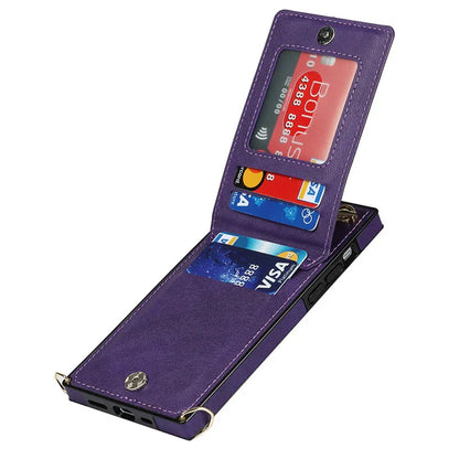 3in1 Handyhülle mit Kartenfach - Umhängetasche