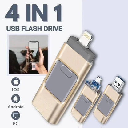 4-in-1 USB-Flash-Laufwerk | Schnell &amp; Sicherer Speicher