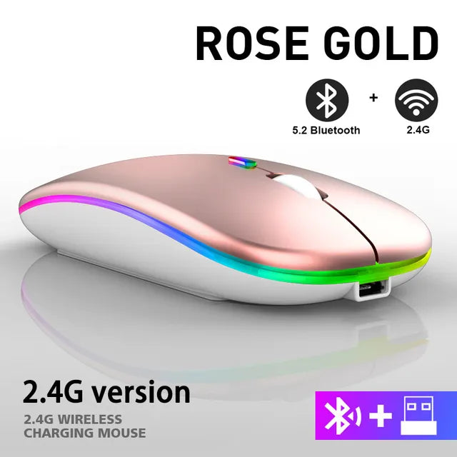 Zelara™ Kabellose LED-Maus | Wiederaufladbare Bluetooth-Maus