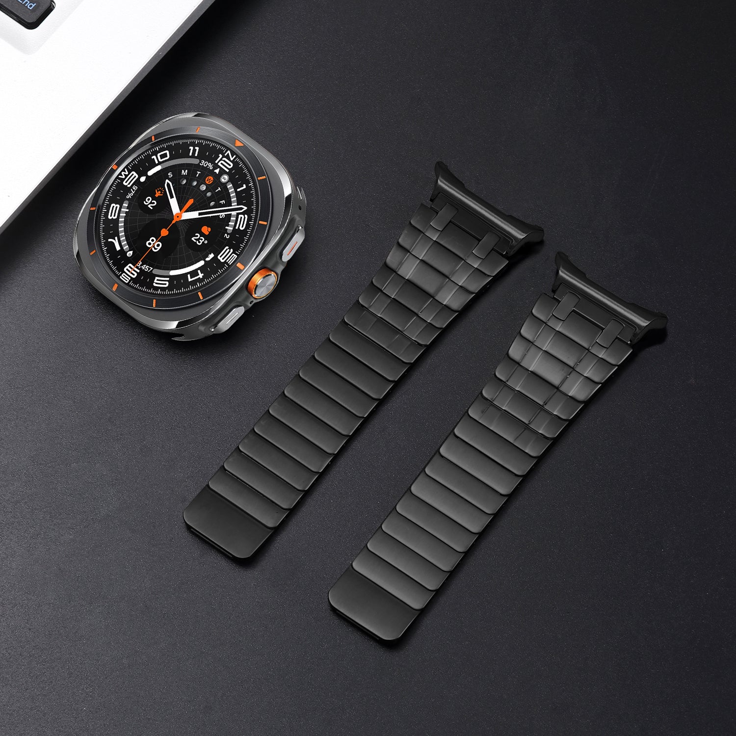 AP Frosted Edelstahl magnetisches Armband für Samsung Watch 7 Ultra
