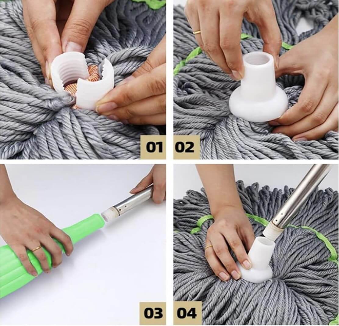 Mikrofaser-Wischmop mit Selbstauswringfunktion