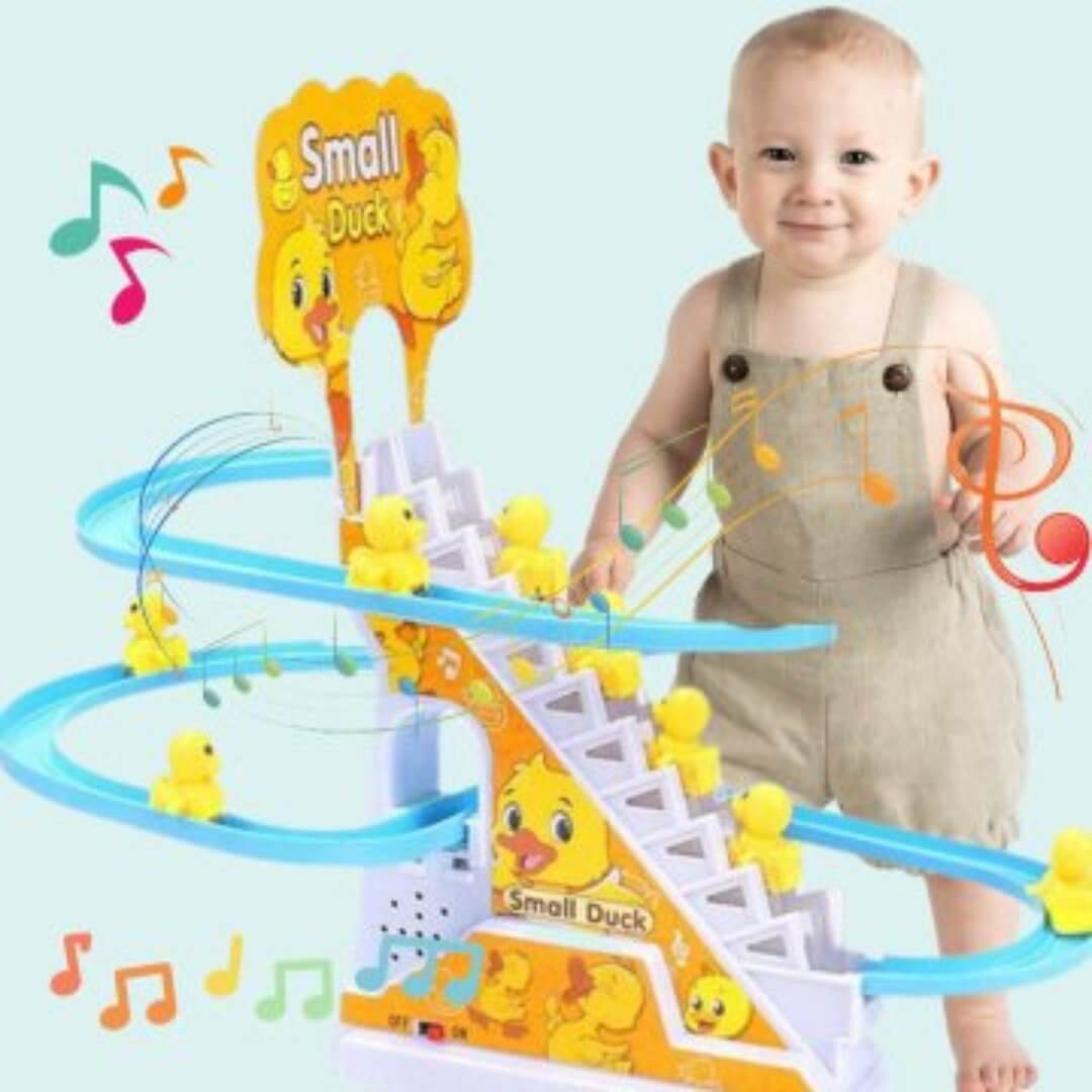 Entchen-Parcours Spiel: Motorik &amp; Farben