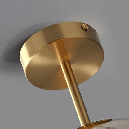 Moderne LED Deckenleuchte, Warmweiß, Metall &amp; Glas