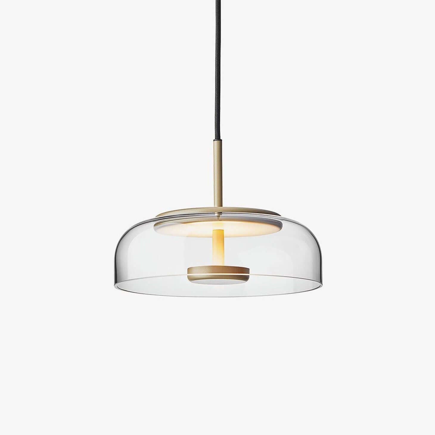 Moderne Pendelleuchte - Messing &amp; Glas