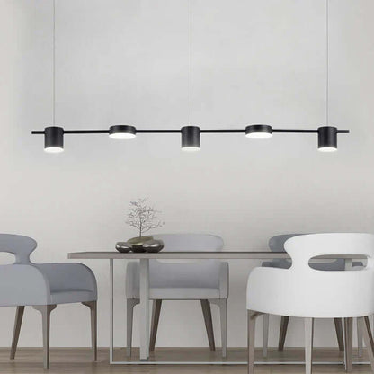 Moderne LED Pendelleuchte Aluminium Trommel Design
