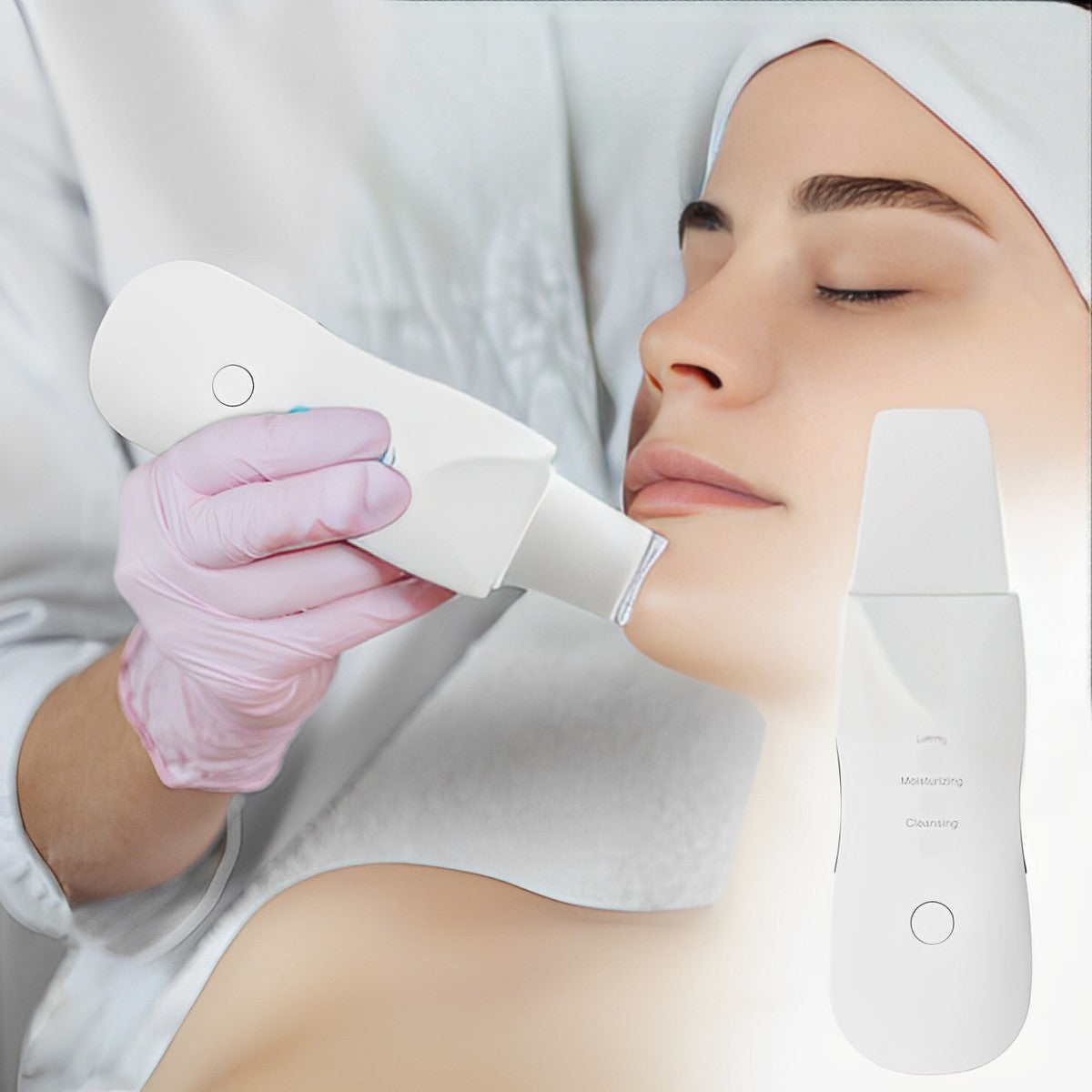 Ultraschall Hautreiniger Spatel mit 3 Modi – Porentiefe Reinigung &amp; Lifting für Gesichtspflege