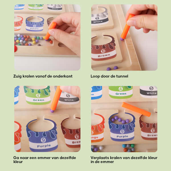 Farben &amp; Zahlen Lernspiel - Magnetisches Labyrinth