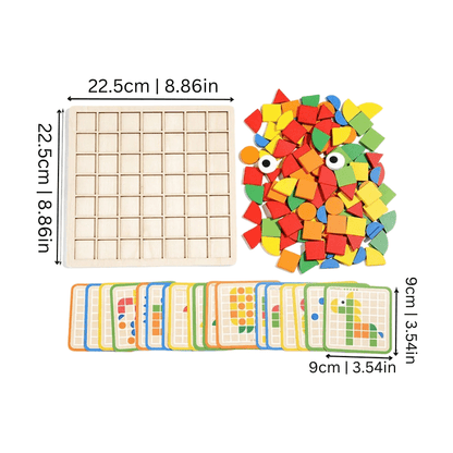 Holzpuzzle für Kleinkinder - Formen, Farben &amp; Zahlen lernen