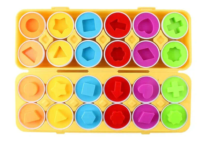 Lernspiel-Eier Set - Farben &amp; Formen für Kleinkinder