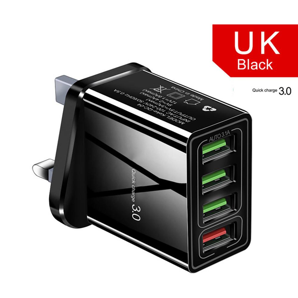 Beleuchteter 4USB-Handy-Ladegerät 3A Ladekopf