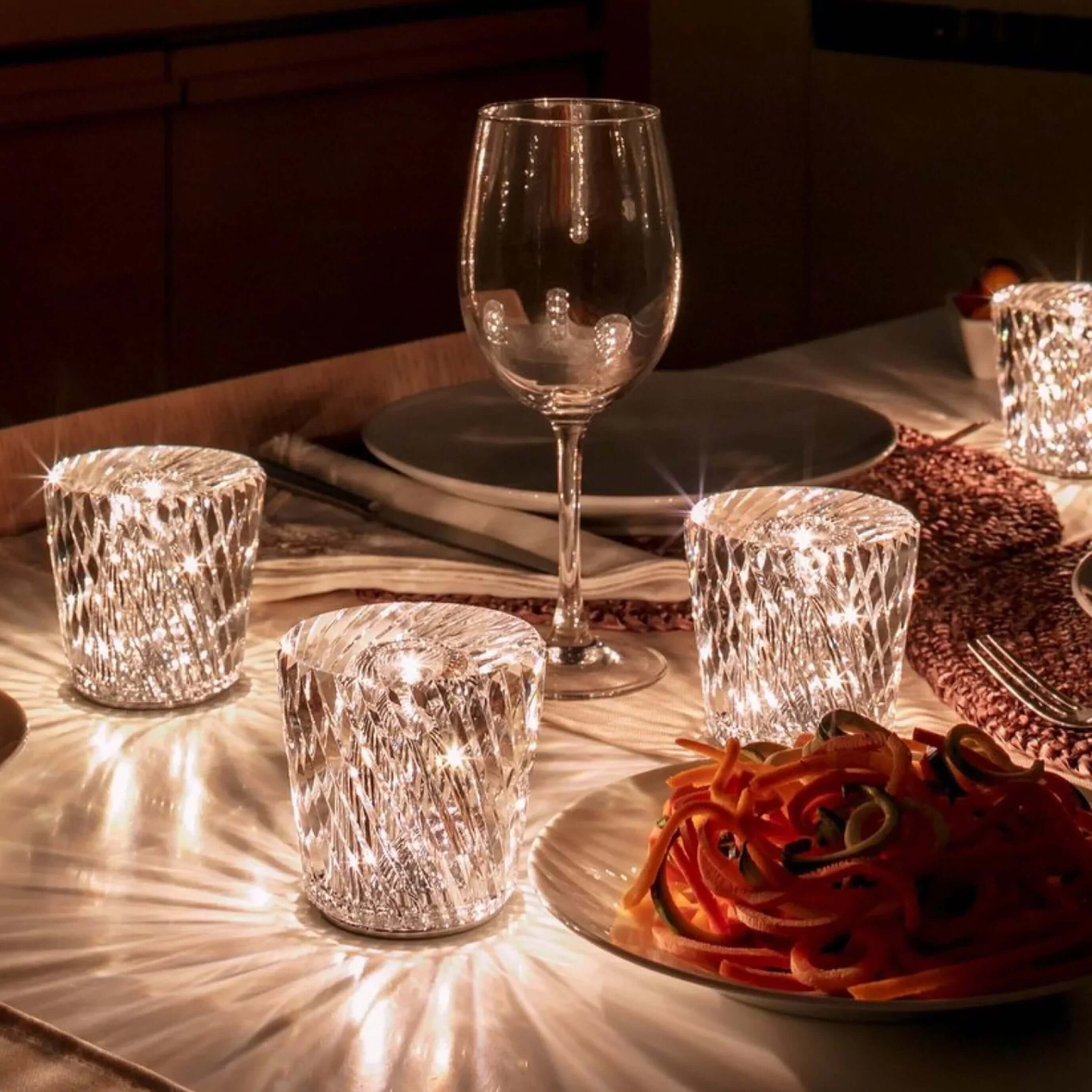 LED Kristall Diamant Tischlampe