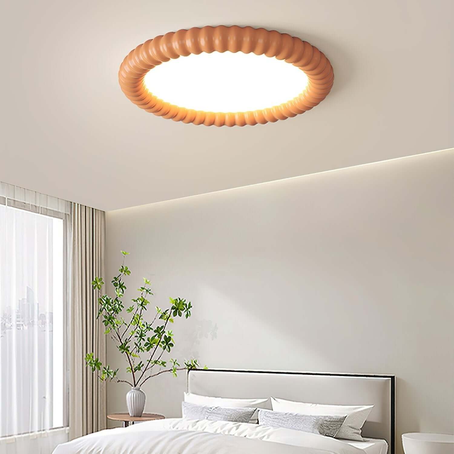 Moderne LED Deckenleuchte - Wellen-Design
